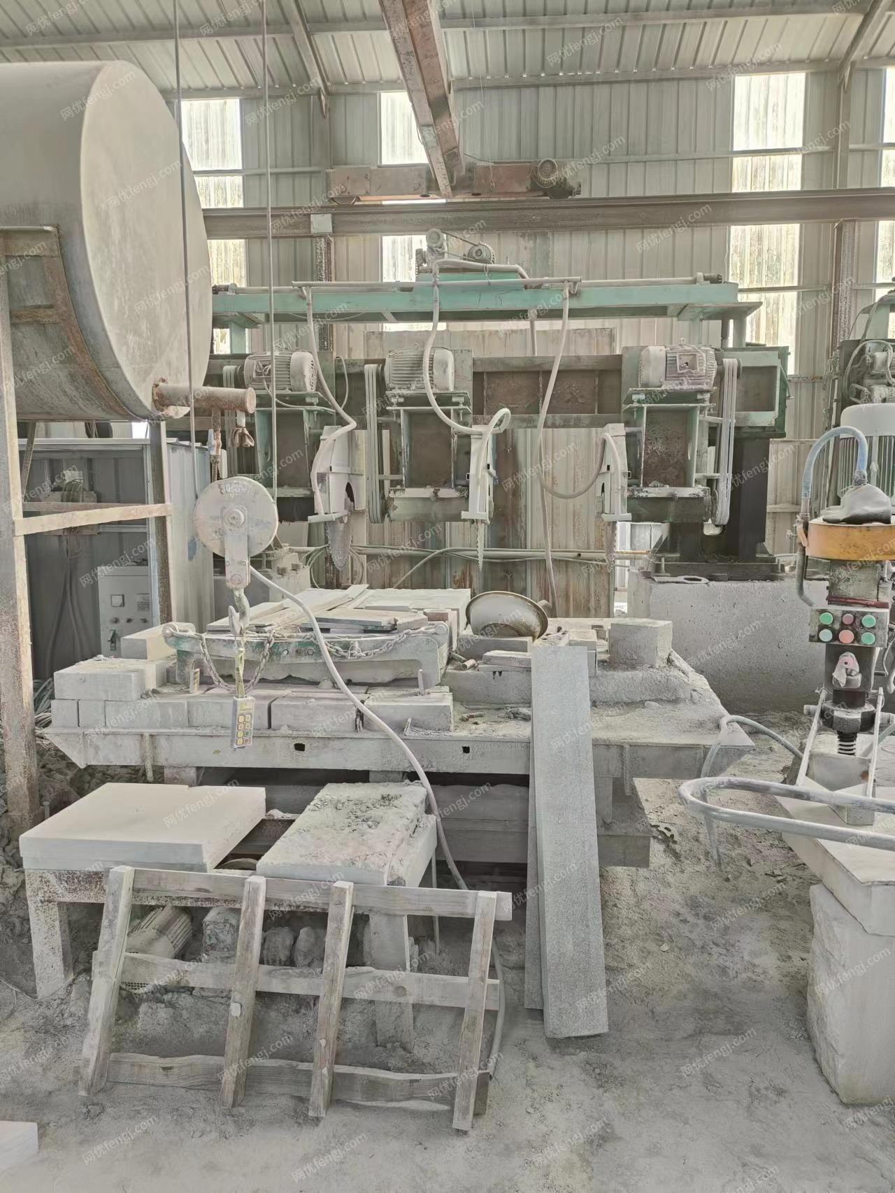 石材雕刻厂处理3米大锯4台,只用1个月
