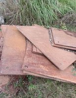 江西吉安钢板出售，尺寸1米×1.5米，厚度1.8公分到2公分，有44块