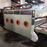 包装厂处理19年东光3色2米过纸链条水墨开槽印刷机，瑞安1.52米，对开lao虎嘴模切机，有图