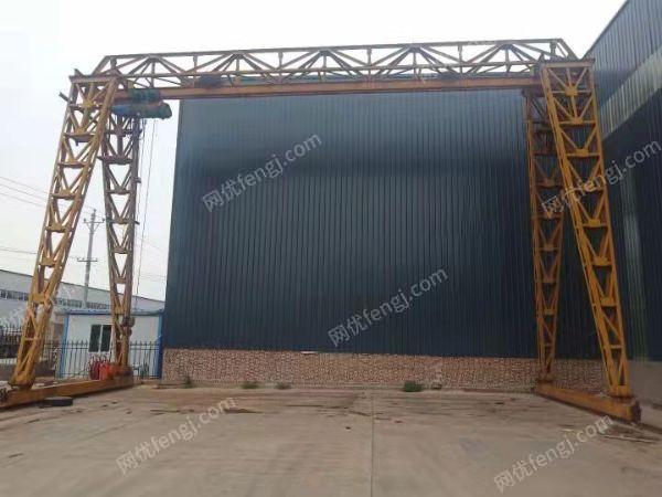 出售10吨16吨单悬包厢地行20吨双主梁龙门吊 龙门起重设备回收