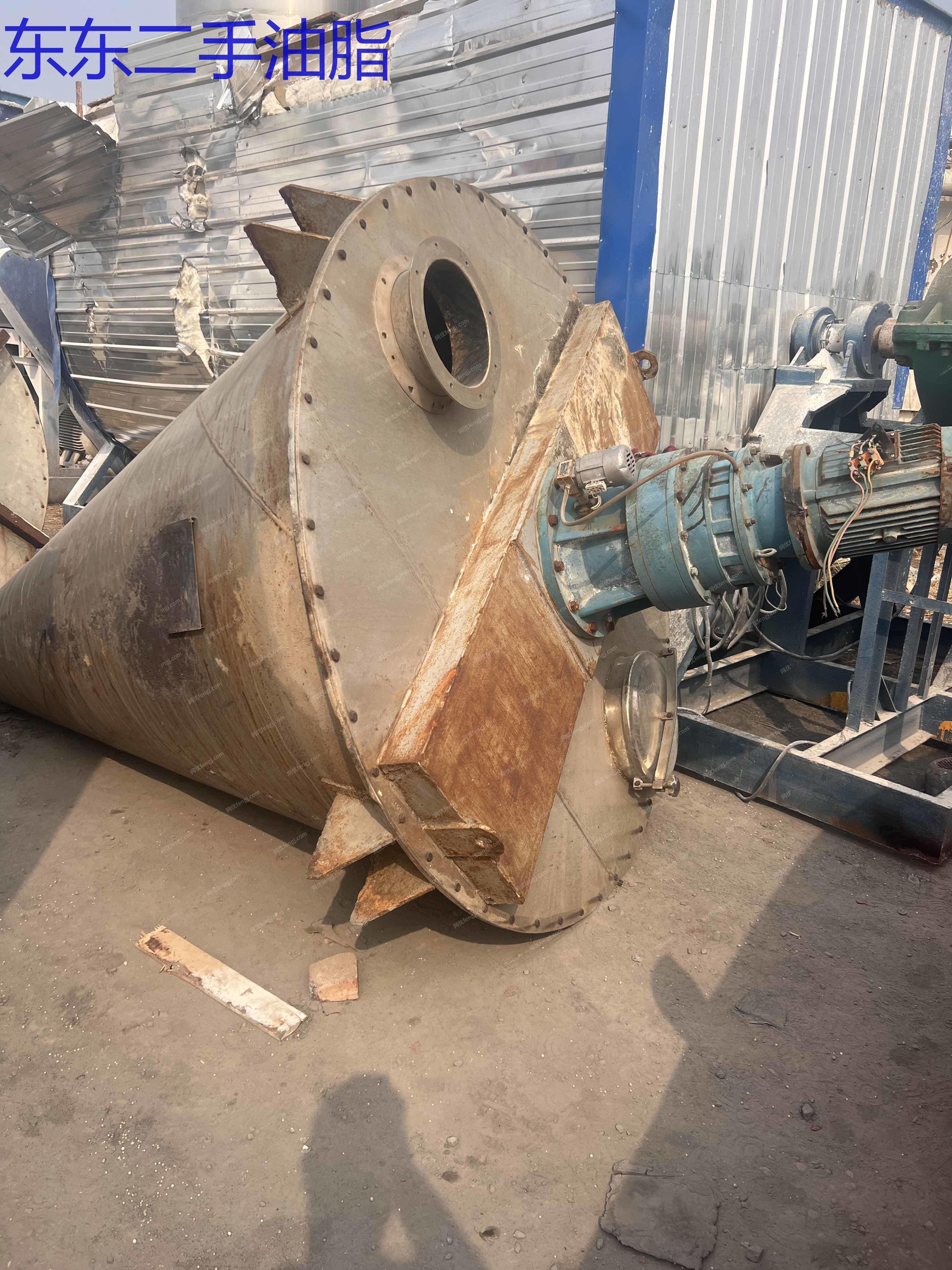 现货库存转让3立方双螺旋混合机 二手锥形混合机 全不锈钢混合机