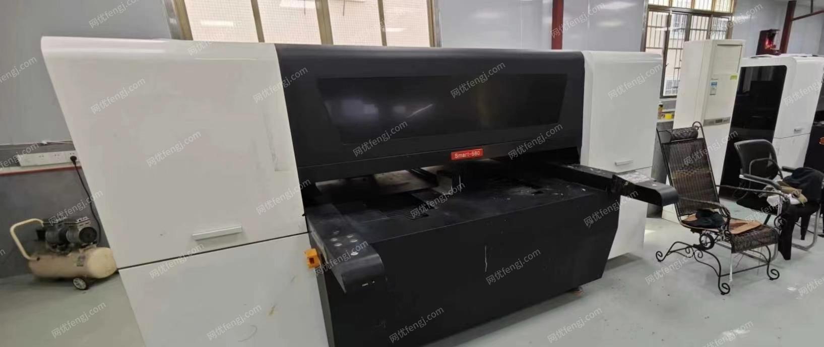 广州自用闲置八头双工位白墨数码直喷机印花机处理