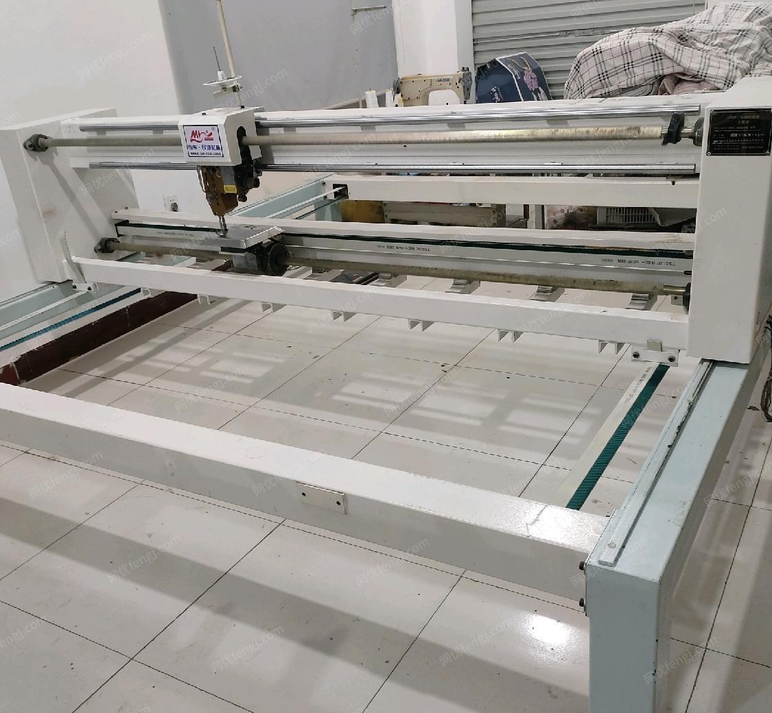 河北沧州出售2.1*3.5M电脑绗缝机，几乎全新的机器
