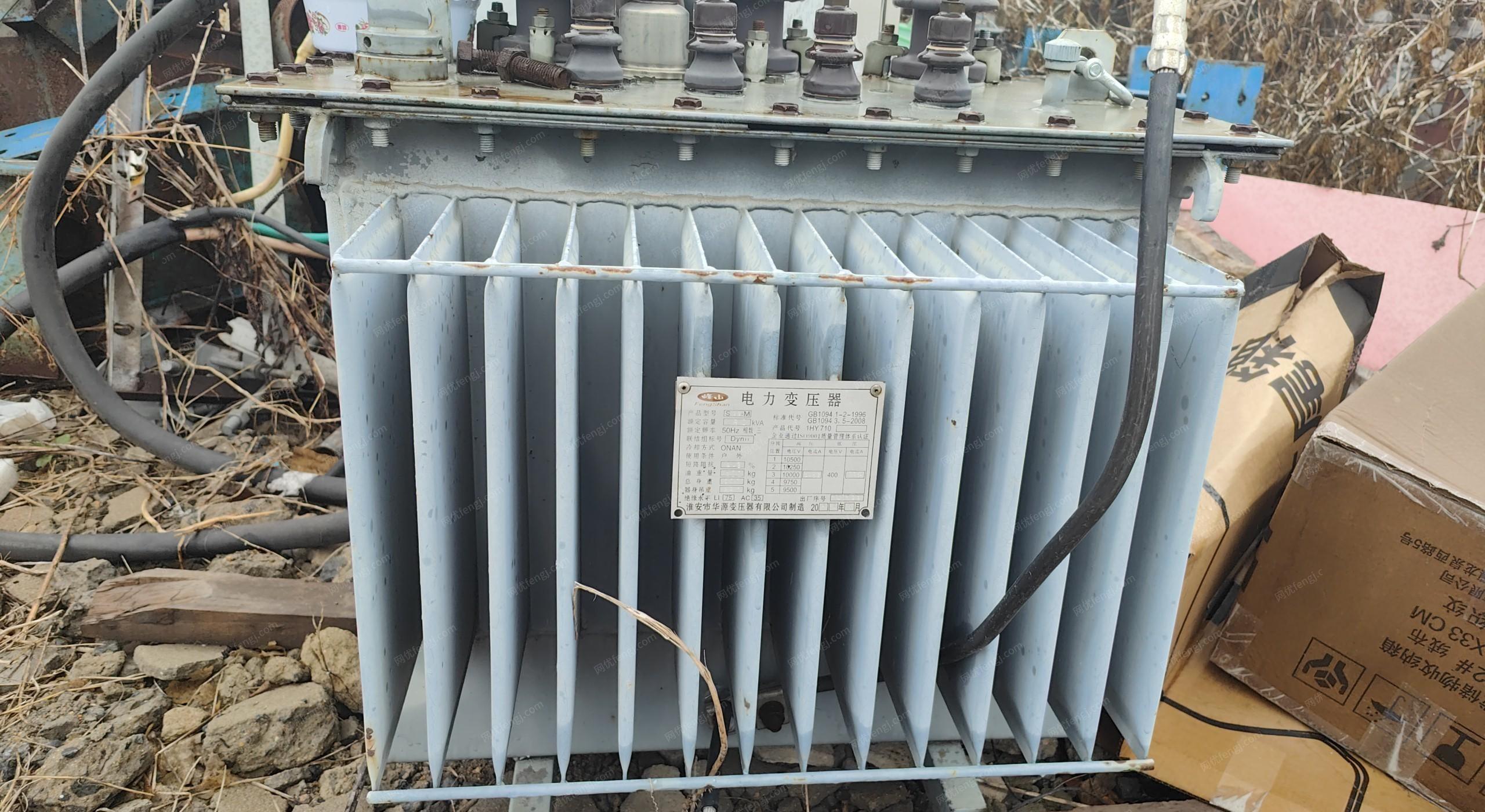 江苏宿迁出售80千瓦独立变压器，全铜芯，配电柜齐全。