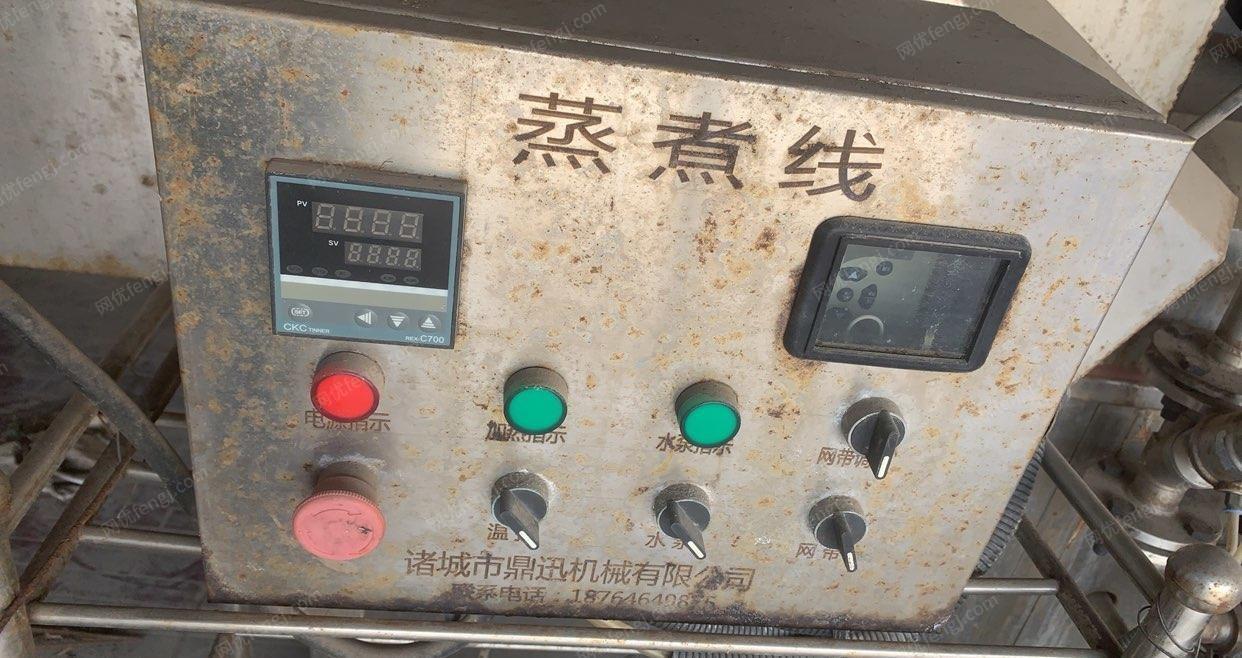 山东滨州蒸煮流水线 速冻冷库 蒸汽发生器 真空机 清洗机 气泵全部出售