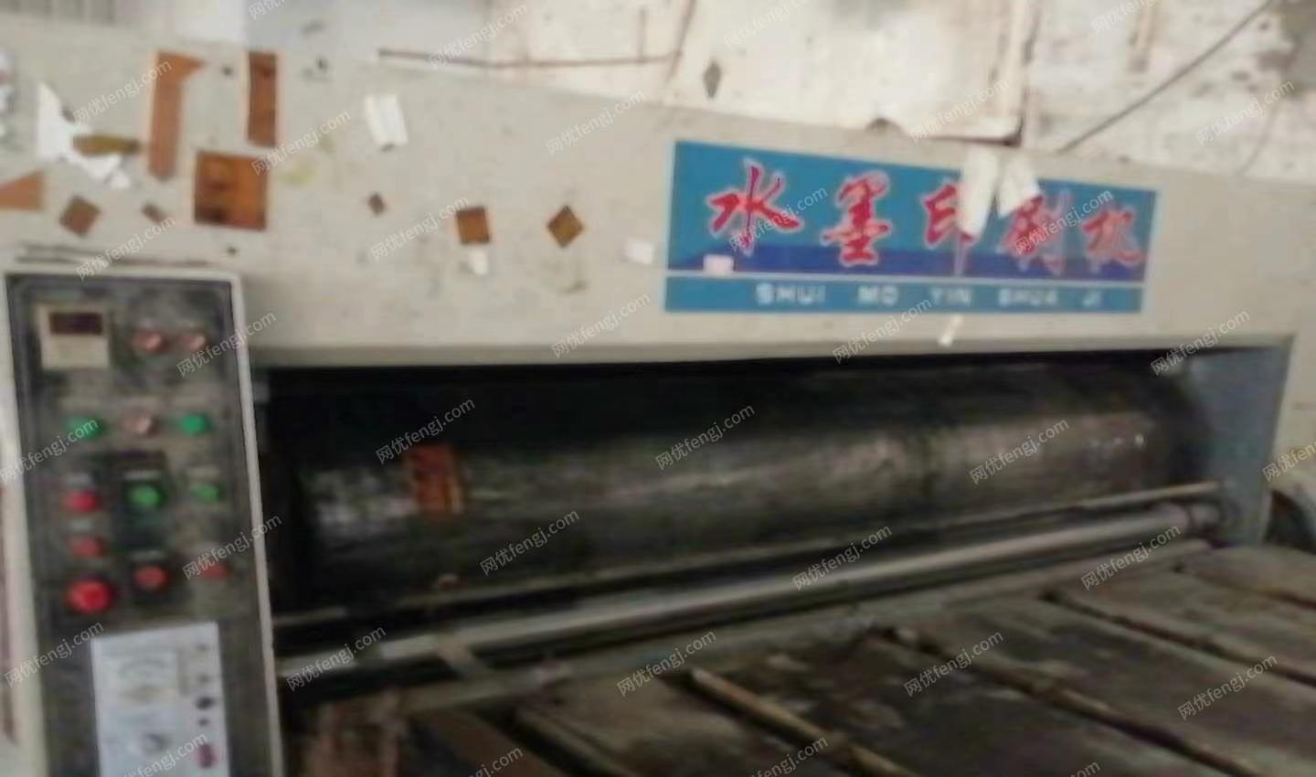 广东中山工厂自用2.8米双色带开槽横印机处理