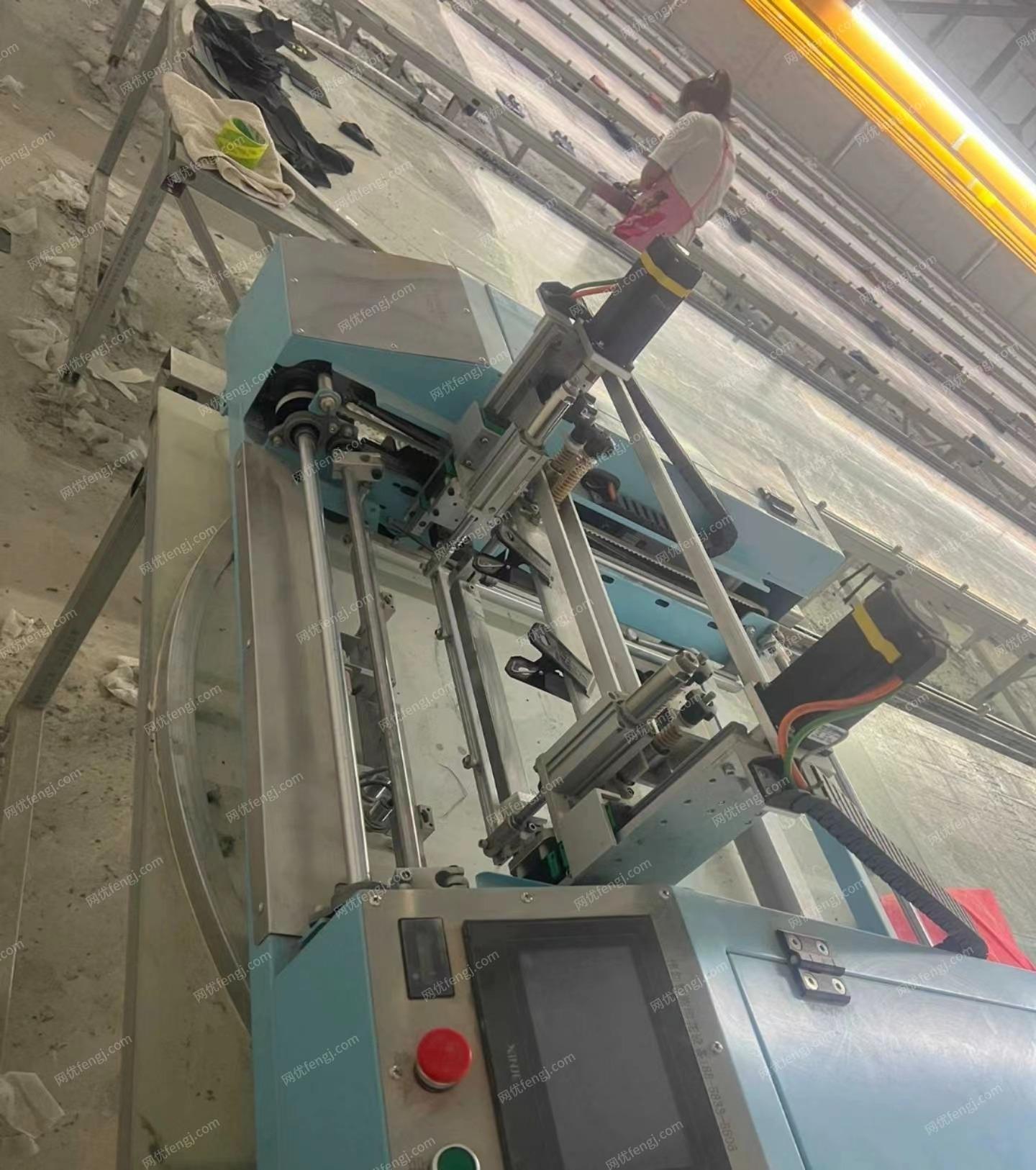 河北石家庄出售9.5成新的全自动印花挂版机➕转运台