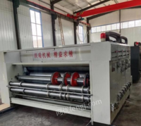 河北沧州出售一台二手纸箱印刷开槽机2600型-400三色印刷开槽机机械