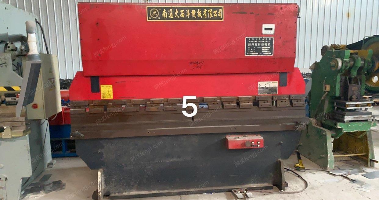 广东广州转让压花机、剪折弯机、热压胶合机、组合冲等。钢套设备。