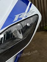 5月17日15年雅马哈R6摩托车四缸机器排气回火蓝色妖姬版画无手续仅供收藏处理招标