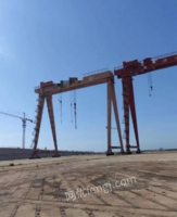 山东泰安出售二手150+70吨造船龙门吊跨度43米