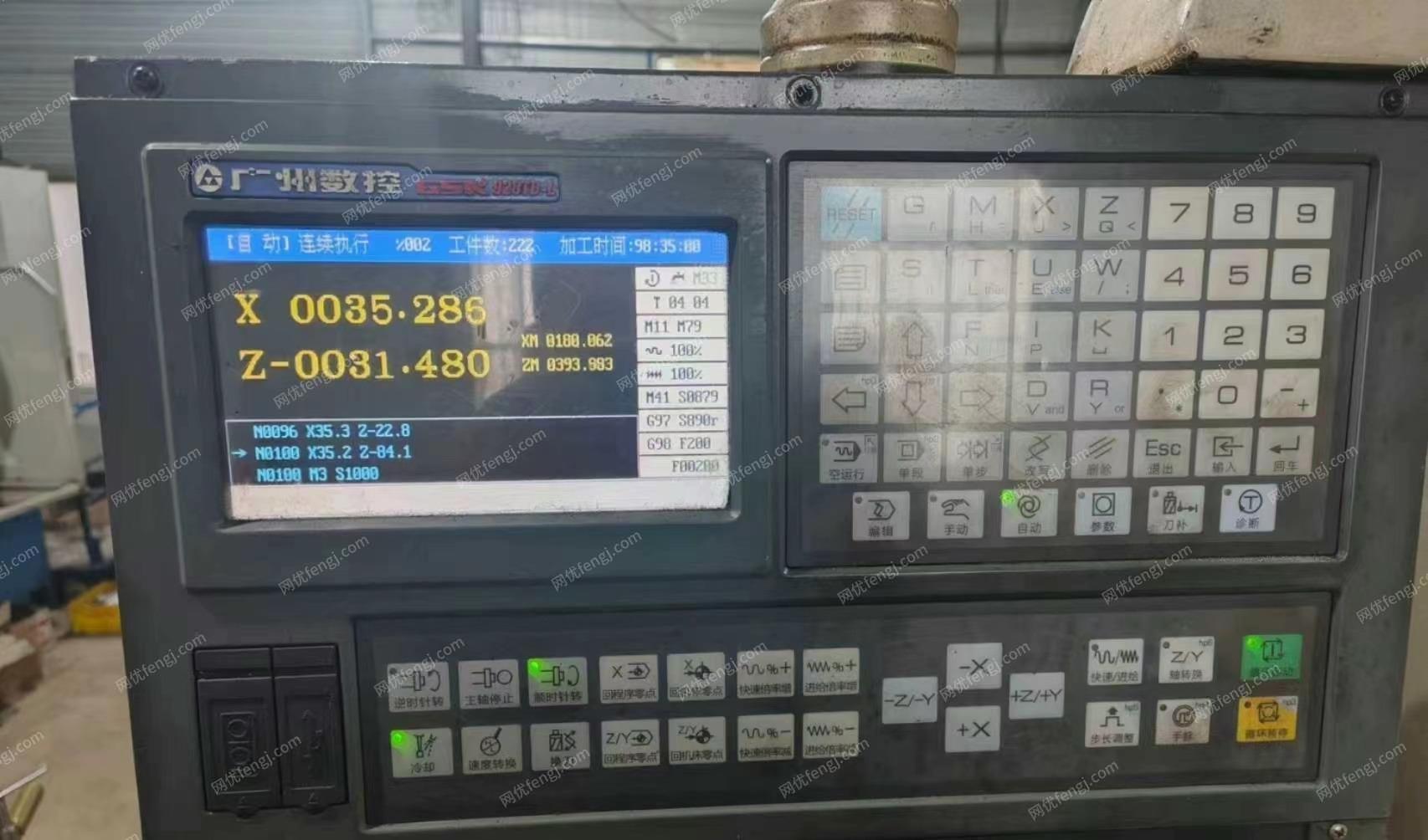 山东济宁由于更新设备处理正在使用中的6140 x750数控车床广数928系统