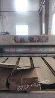 纸制品厂处理东光3色2.5米水墨开槽印刷机，有10来年，有图