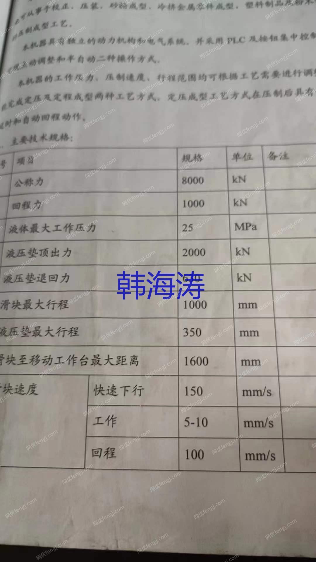 二手液压机价格