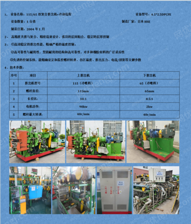 二手擠出機出售