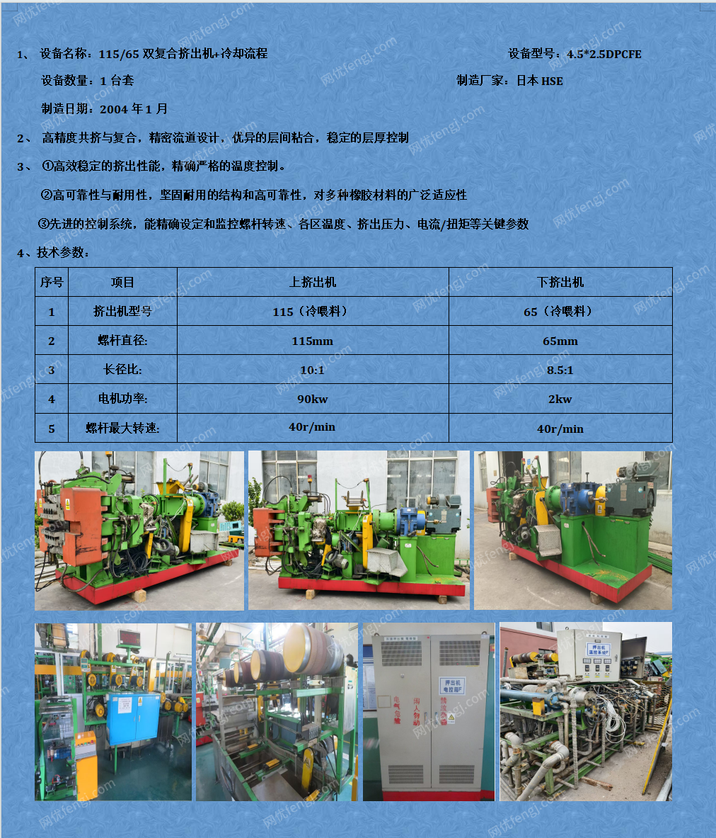 二手擠出機回收