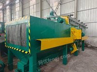 通过式抛丸机宽1.3米高600，六个7.5千瓦抛头，提升机局部带小地坑，检修完毕库房看货