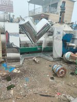 二手V600型强制搅拌混合机 不锈钢V型粉体混合设备