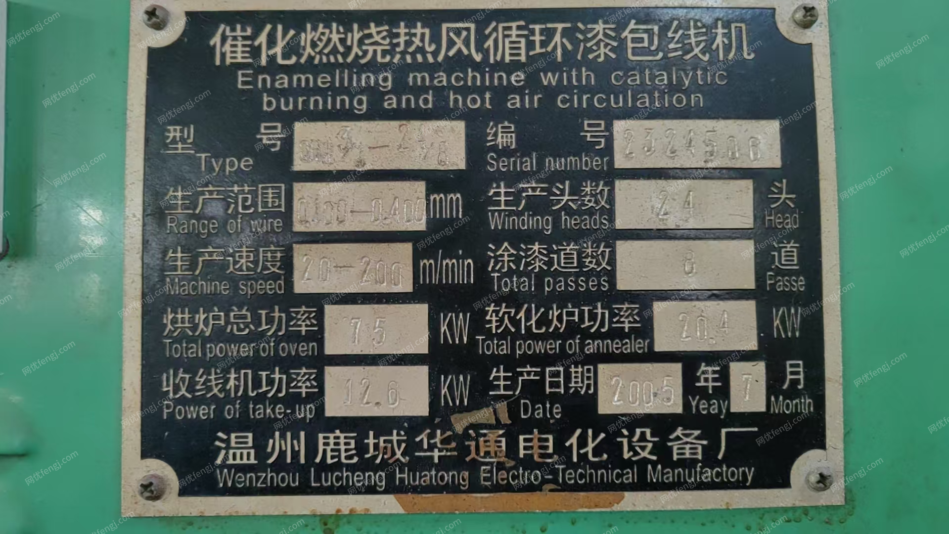 电线电缆设备转让