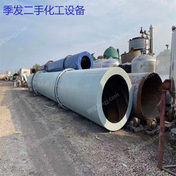 二手鋸末滾筒烘干機 糧食木屑回轉式烘干稻谷設備機械 傳導式加熱 二手烘干機出售