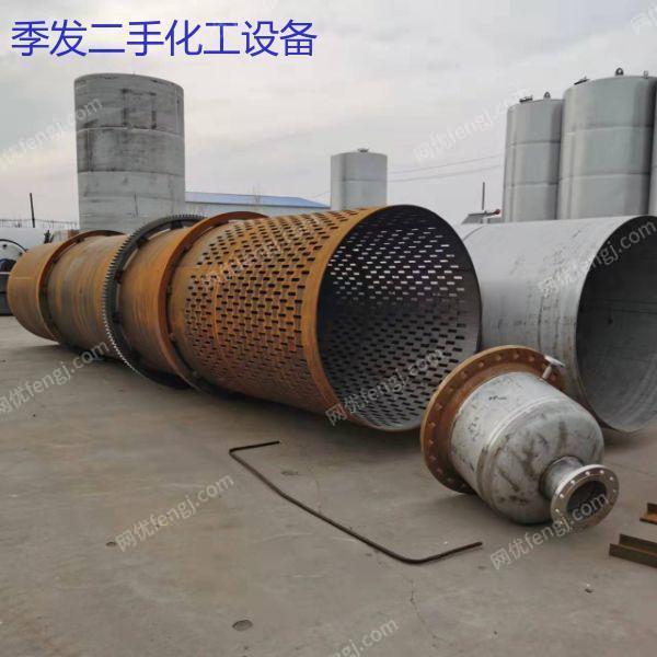 二手礦石滾筒烘干機 河沙煤泥全自動烘干污泥干燥設備 傳導式加熱 二手烘干機出售