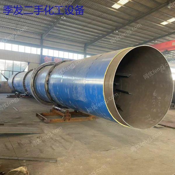 二手礦石滾筒烘干機 河沙煤泥全自動烘干污泥干燥設備 傳導式加熱 二手烘干機轉讓
