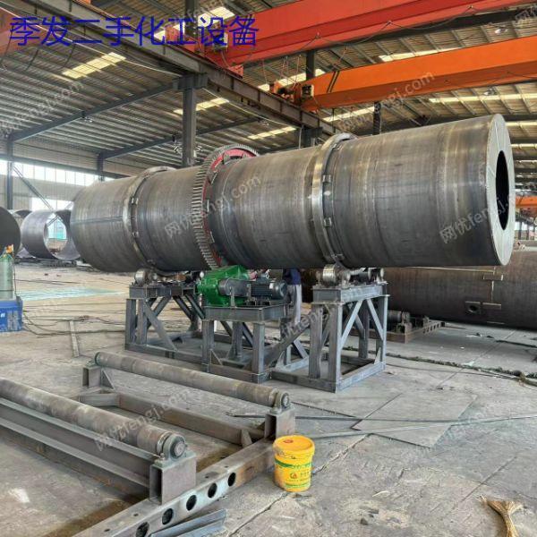二手河沙滾筒烘干機 碳渣煤泥回轉式烘干污泥設備機械 物料分布均勻 二手烘干機回收