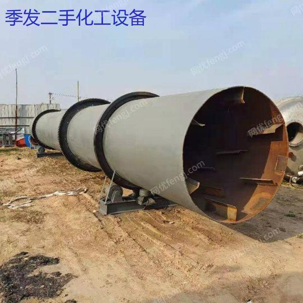 二手锯末滚筒烘干机 牛粪药材回转式烘干木屑设备机械 受热均匀 二手烘干机转让