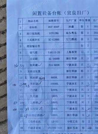 二手饮料生产设备出售