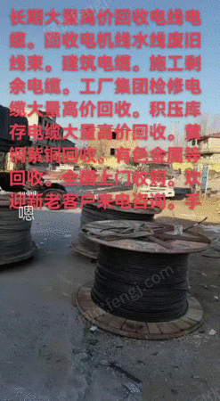 采购专业回收铜，铝电线电缆。