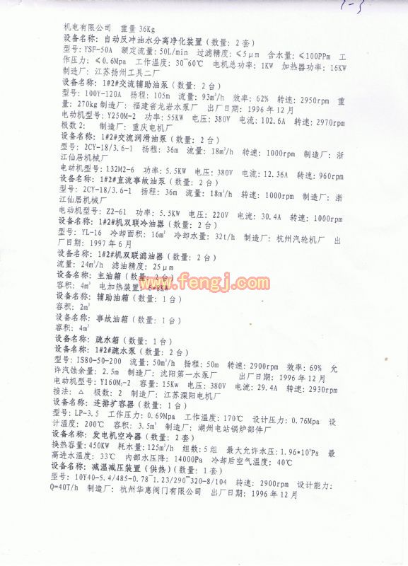 二手汽轮发电机组出售