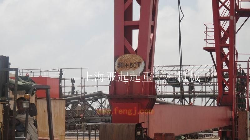 Sale of 50t/50t span 40m flower racks used gantry crane