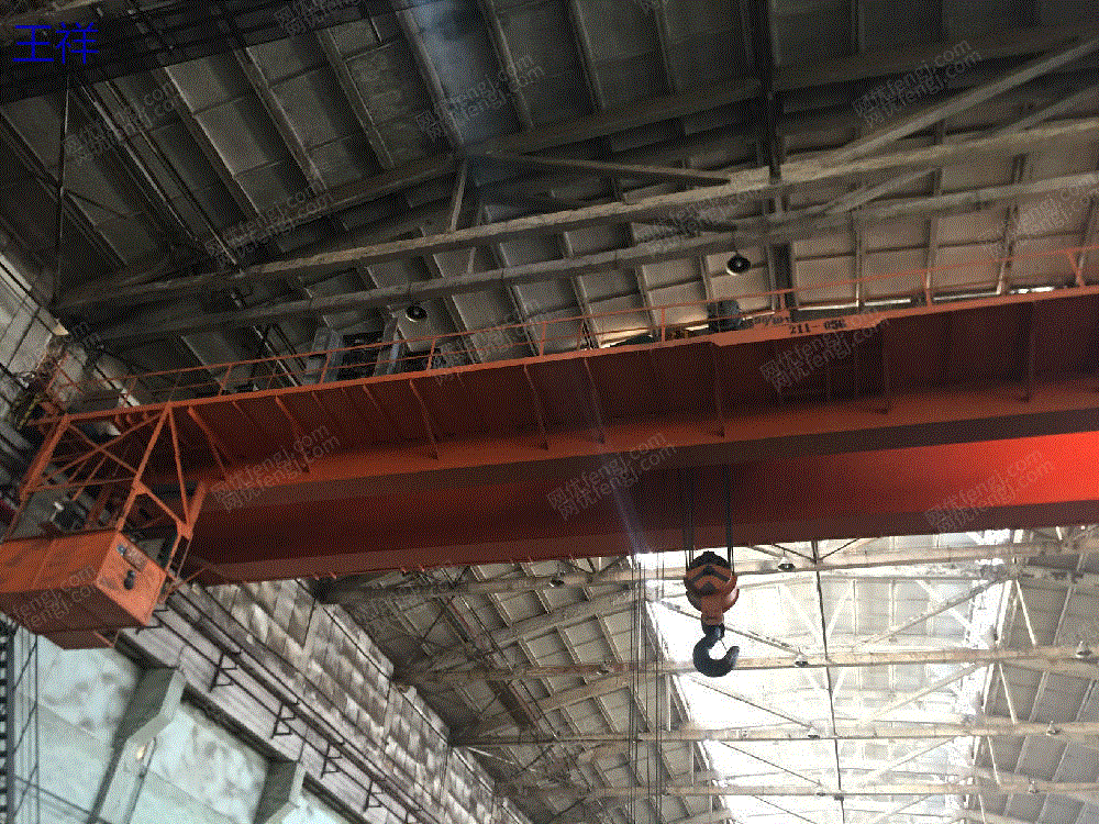 急售二手桥式行车起重机50吨285米上海产