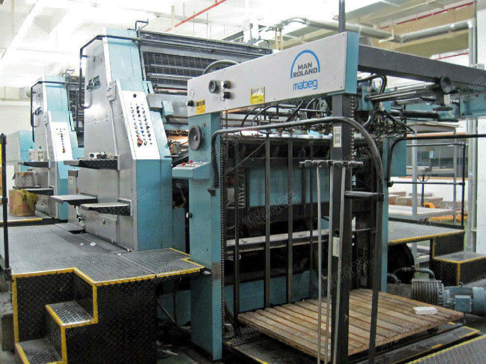 转让85年罗兰800全开双色印刷机