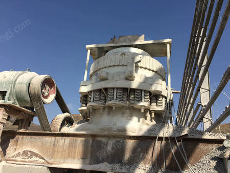 供应1台二手制砂机,华扬圆盘制沙机,9成新 山东枣庄制砂生产线