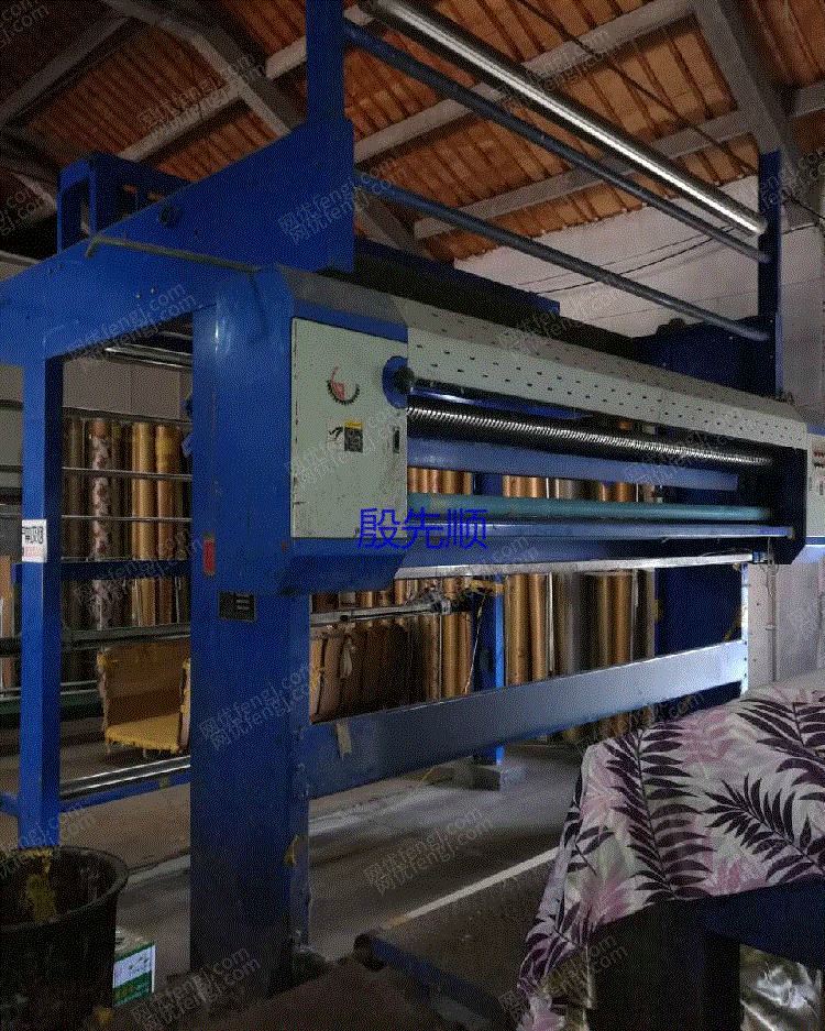 出售二手320吉龙圆网印花机2010年11月产10套色9套刮刀1套磁棒