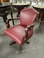 家具厂低价出售大量老式皮转椅休闲椅吧凳方凳太师椅