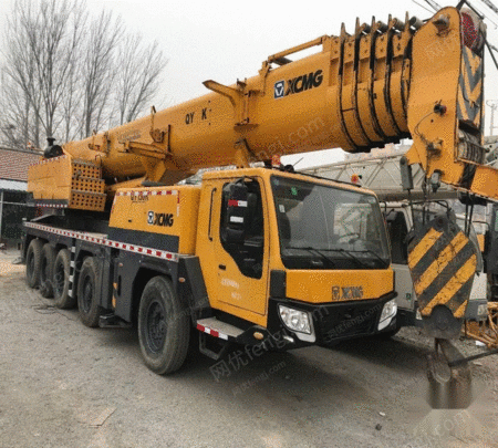 转让12年7月徐工90吨吊车6节臂- 山东二手工程机械购销公司