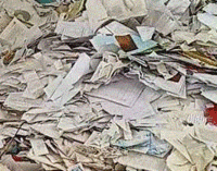 茂盛废品收购站出售废书本文件纸20吨/月