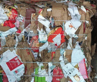 青岛鹏志废纸打包站长期供应废纸箱通货每月60吨