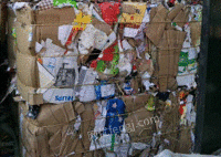 青岛打包站出售废打包花纸箱每月50-90吨