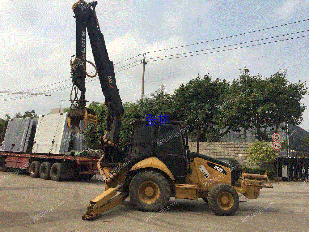 广东出售cat416e二手农林抓木机