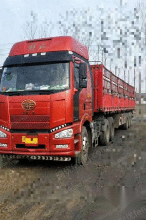 处理旧解放j6双驱半挂车