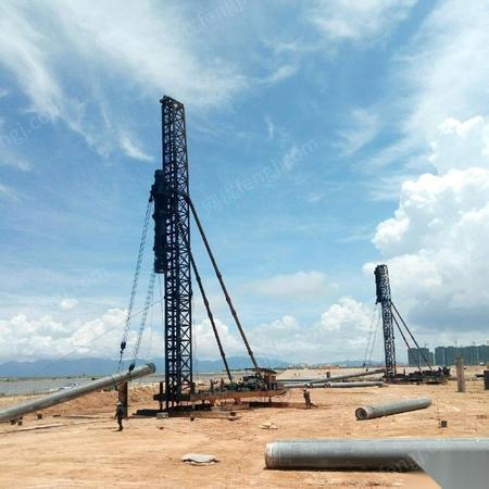 转让步骤式80锤柴油锤击打桩机