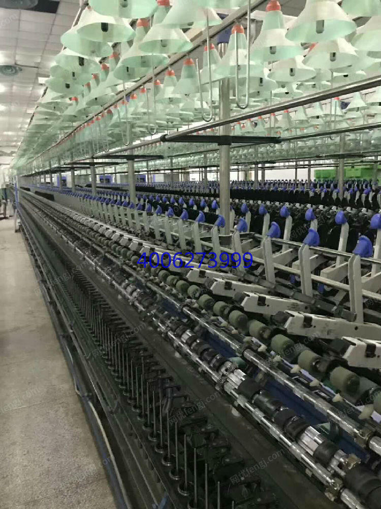 出售整套(国营大厂)棉纺5万锭设备,全部通电活机 二手棉麻纺纱设备回收