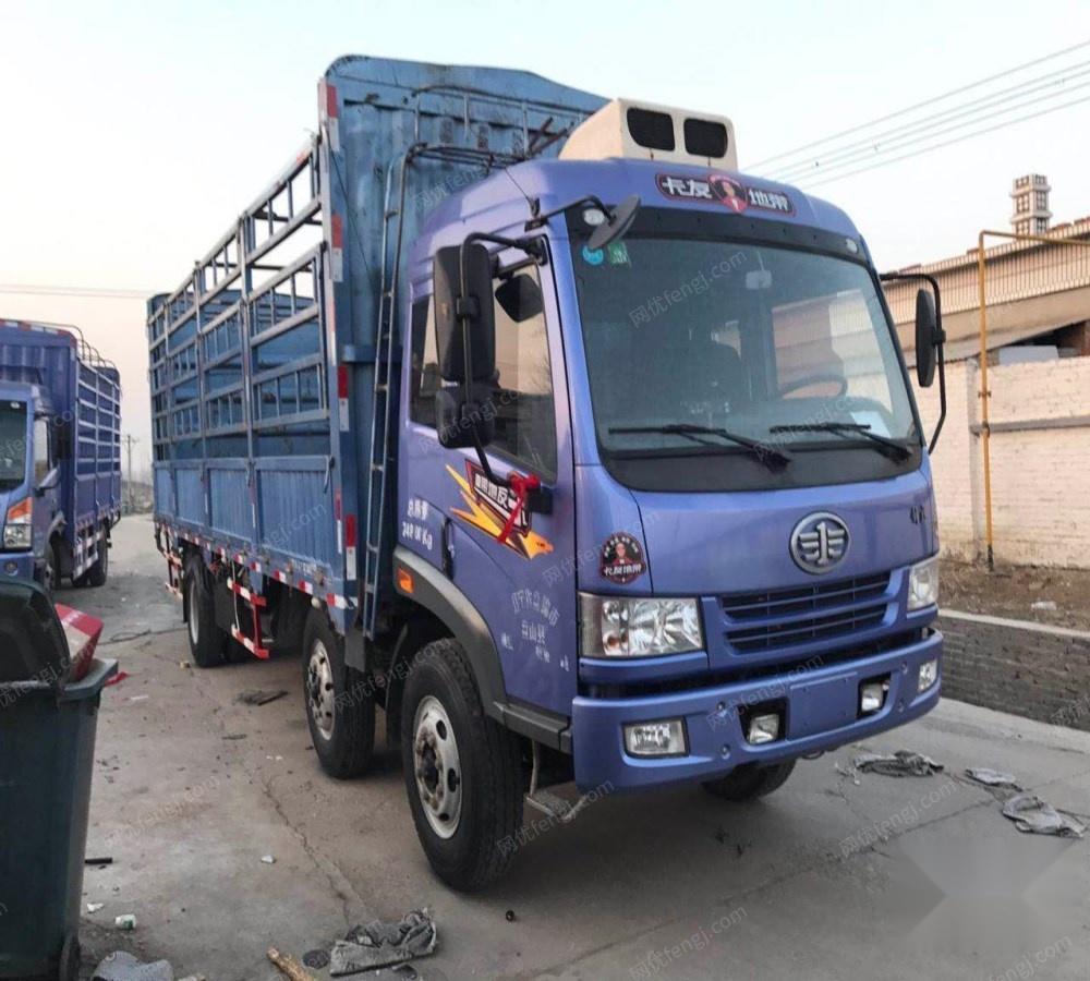 个人出售解放骏威77米前四后四高栏车