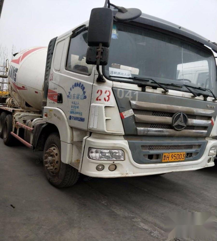 出售二手三一搅拌车大12方后八轮手续齐全