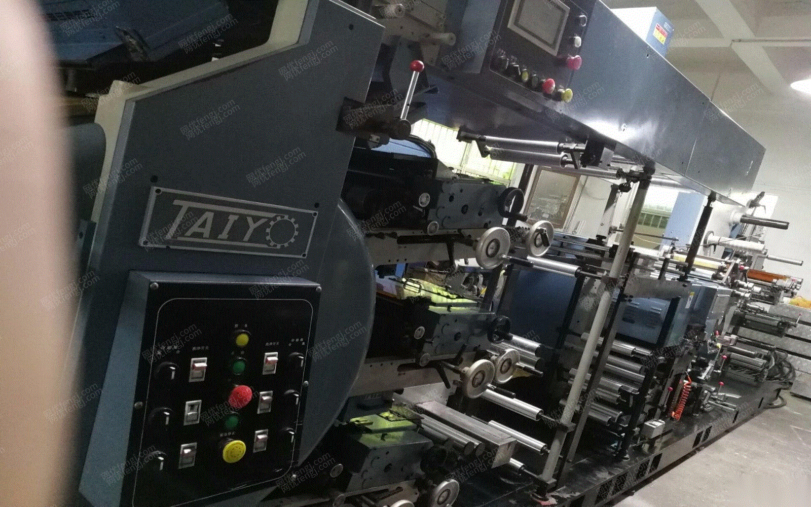 转让一台太阳6 1轮转机,二手不干胶轮转机