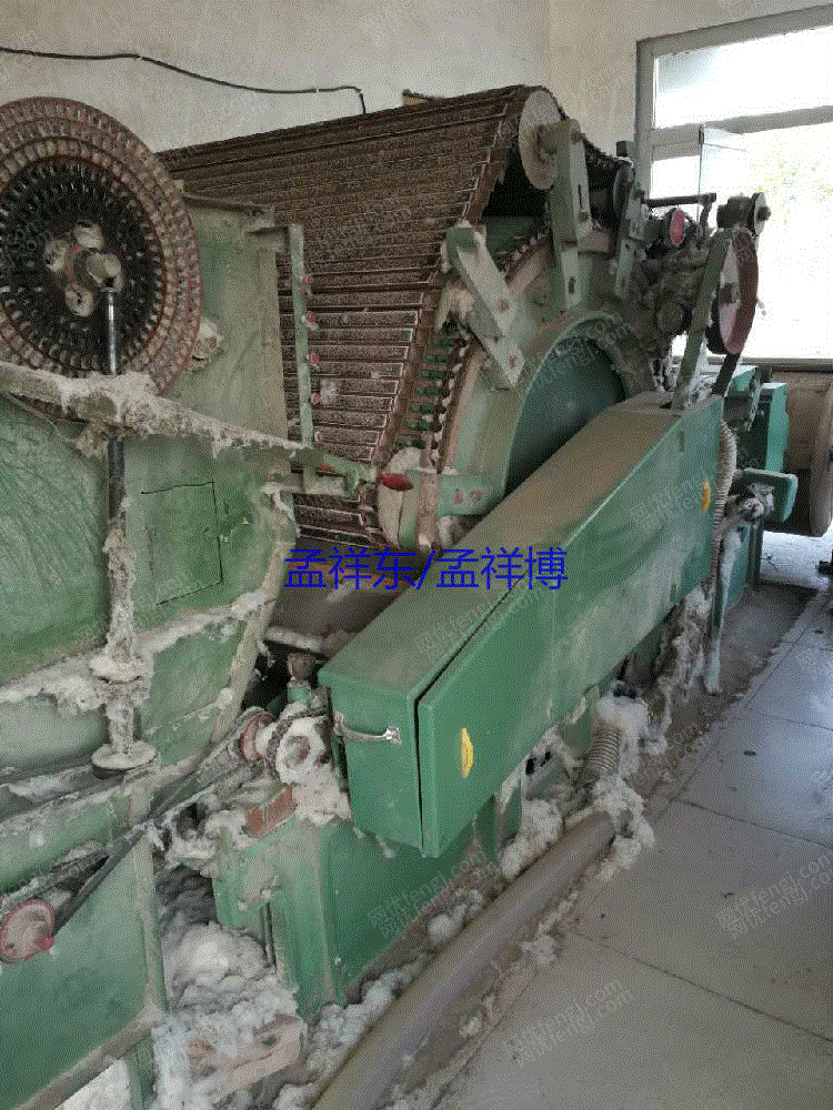 出售八圆网烘干机、旋转筒纱脱水机、散毛染色机、毛纺设备 二手毛纺纱设备价格