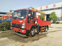 供應6臺庫存重汽王牌藍牌隨車吊 湖北隨州二手汽車吊/隨車吊價格